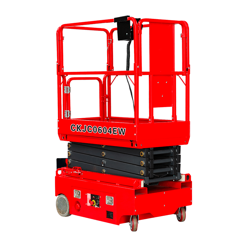CKJC0705EW CKJC0604EW CKJC0503EW Evrensel Tekerlekli Mini Elektrikli Mobil Makaslı Kaldırma